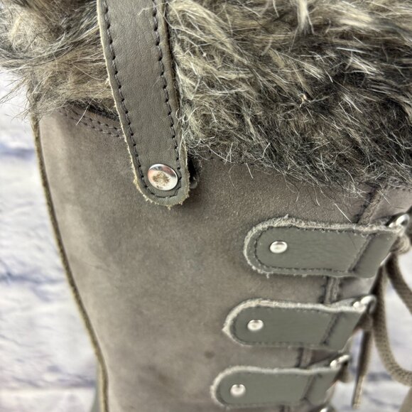 Sorel Women's 8.5 Joan of Arctic Grey Insulated Waterproof Winter Snow Boots - Picture 13 of 14